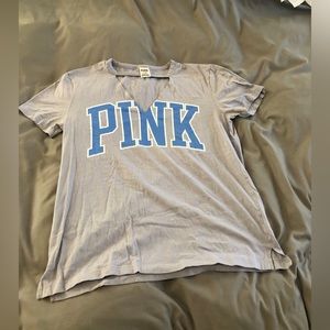 PINK shirt with cutout V-Neck